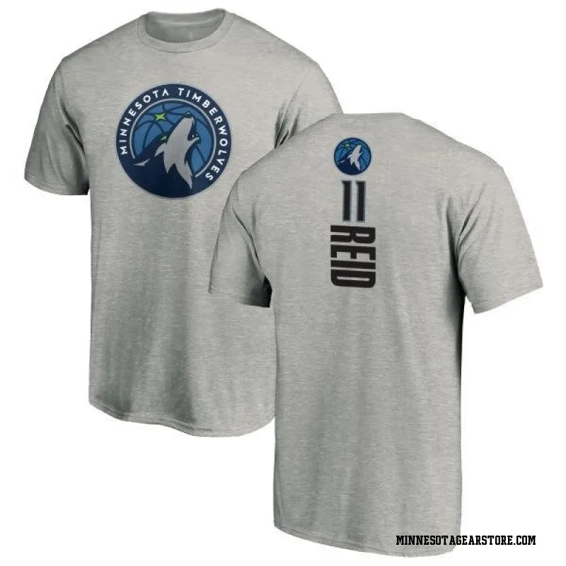 Men's Naz Reid Minnesota Timberwolves Ash Backer T-Shirt