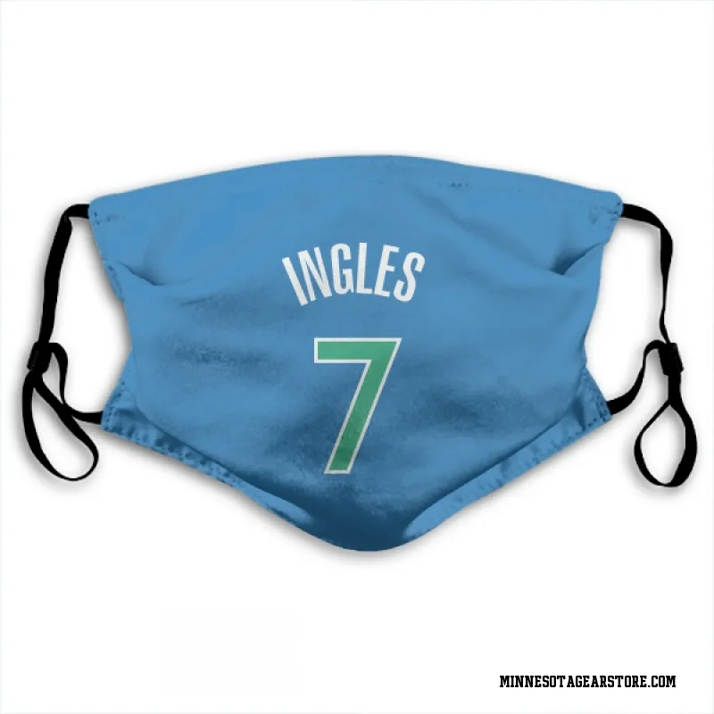 Blue Minnesota Timberwolves  Joe Ingles  Face Mask (With 2 Free PM2.5 Filters)