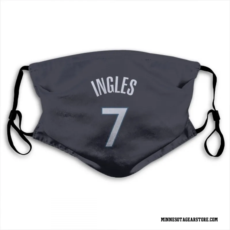 Navy Minnesota Timberwolves  Joe Ingles  Face Mask (With 2 Free PM2.5 Filters)